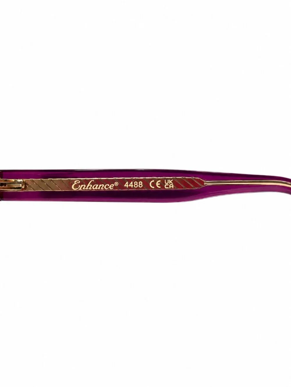 Enhance EN4488 Purple Crystal 54-17-150 Eyeglass Frames - Picture 5 of 10
